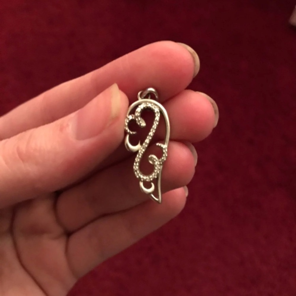 Open Hearts Jane Seymour™Diamond Scroll Pendant